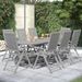 Ensemble à manger de jardin 9 pcs bois d'acacia solide - Photo n°1