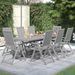Ensemble à manger de jardin 9 pcs bois d'acacia solide - Photo n°1
