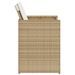 Ensemble à manger de jardin avec coussins 5pcs Beige poly rotin - Photo n°6