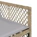 Ensemble à manger de jardin et coussins 11 pcs beige poly rotin - Photo n°9