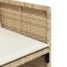 Ensemble à manger de jardin et coussins 11 pcs beige poly rotin - Photo n°6