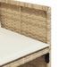 Ensemble à manger de jardin et coussins 11 pcs beige poly rotin - Photo n°5