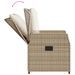 Ensemble à manger de jardin et coussins 7 pcs beige poly rotin - Photo n°5