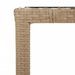 Ensemble à manger de jardin et coussins 9 pcs beige Poly rotin - Photo n°4