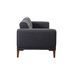 Ensemble Canapé 3 places convertible et 1 fauteuil tissu anthracite Brika - Photo n°8