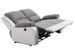 Ensemble canapé relaxation électrique 2 places et 1 fauteuil simili cuir blanc et microfibre gris Confort - Photo n°9