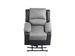 Ensemble canapé relaxation électrique 3 places et 1 fauteuil simili cuir noir et microfibre gris Confort - Photo n°10