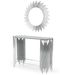 Ensemble Console design métal chromé et miroir Stoner - Photo n°1