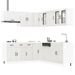 Ensemble d'armoires de cuisine 11 pcs Kalmar bois d'ingénierie - Photo n°1