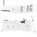 Ensemble d'armoires de cuisine 11 pcs Kalmar bois d'ingénierie - Photo n°1