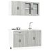 Ensemble d'armoires de cuisine 4 pcs Kalmar bois d'ingénierie - Photo n°1