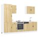Ensemble d'armoires de cuisine 7 pcs Kalmar bois d'ingénierie - Photo n°1