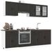 Ensemble d'armoires de cuisine 8 pcs Kalmar bois d'ingénierie - Photo n°1