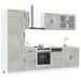 Ensemble d'armoires de cuisine 8 pcs Kalmar bois d'ingénierie - Photo n°1