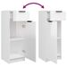 Ensemble d'armoires de salle de bain 3 pcs blanc brillant - Photo n°8