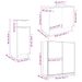 Ensemble d'armoires de salle de bain 3 pcs blanc brillant - Photo n°9