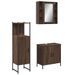 Ensemble d'armoires de salle de bain 3 pcs chêne marron - Photo n°2