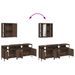 Ensemble d'armoires de salle de bain 3 pcs chêne marron - Photo n°9