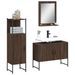 Ensemble d'armoires de salle de bain 3 pcs chêne marron - Photo n°1