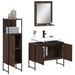 Ensemble d'armoires de salle de bain 3 pcs chêne marron - Photo n°4