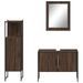 Ensemble d'armoires de salle de bain 3 pcs chêne marron - Photo n°6