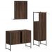 Ensemble d'armoires de salle de bain 3 pcs chêne marron - Photo n°8