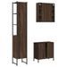 Ensemble d'armoires de salle de bain 3 pcs chêne marron - Photo n°8