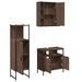 Ensemble d'armoires de salle de bain 3 pcs chêne marron - Photo n°5