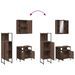 Ensemble d'armoires de salle de bain 3 pcs chêne marron - Photo n°9