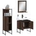 Ensemble d'armoires de salle de bain 3 pcs chêne marron - Photo n°4