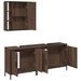 Ensemble d'armoires de salle de bain 3 pcs chêne marron - Photo n°5