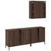 Ensemble d'armoires de salle de bain 3 pcs chêne marron - Photo n°8