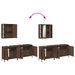 Ensemble d'armoires de salle de bain 3 pcs chêne marron - Photo n°9