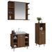 Ensemble d'armoires de salle de bain 3 pcs chêne marron - Photo n°3