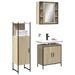 Ensemble d'armoires de salle de bain 3 pcs chêne sonoma - Photo n°1