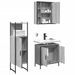 Ensemble d'armoires de salle de bain 3 pcs sonoma gris - Photo n°4