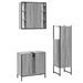 Ensemble d'armoires de salle de bain 3 pcs sonoma gris - Photo n°8