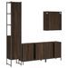 Ensemble d'armoires de salle de bain 4 pcs chêne marron - Photo n°8