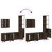 Ensemble d'armoires de salle de bain 4 pcs chêne marron - Photo n°9