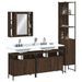 Ensemble d'armoires de salle de bain 4 pcs chêne marron - Photo n°1