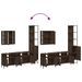 Ensemble d'armoires de salle de bain 4 pcs chêne marron - Photo n°9