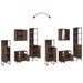 Ensemble d'armoires de salle de bain 4 pcs chêne marron - Photo n°9