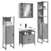 Ensemble d'armoires de salle de bain 4 pcs sonoma gris - Photo n°1