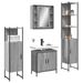 Ensemble d'armoires de salle de bain 4 pcs sonoma gris - Photo n°1