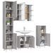 Ensemble d'armoires de salle de bain 4 pcs sonoma gris - Photo n°4