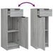 Ensemble d'armoires de salle de bain 4 pcs sonoma gris - Photo n°9