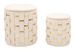 Ensemble de 2 pots à crème avec rangement shanty, dimensions : 37 x 42 cm et 28 x 35 cm - Photo n°1