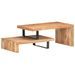 Ensemble de 2 tables basses Bois d'acacia massif - Photo n°10