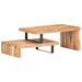 Ensemble de 2 tables basses Bois d'acacia massif - Photo n°11