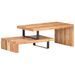 Ensemble de 2 tables basses Bois d'acacia massif - Photo n°12